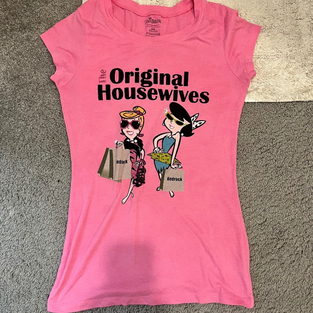 Pink FlintStones shirt